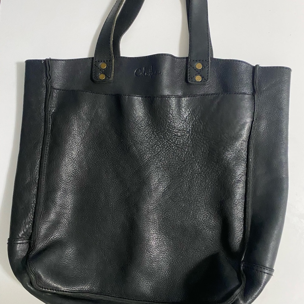 Cole Haan Black Leather Tote Bag